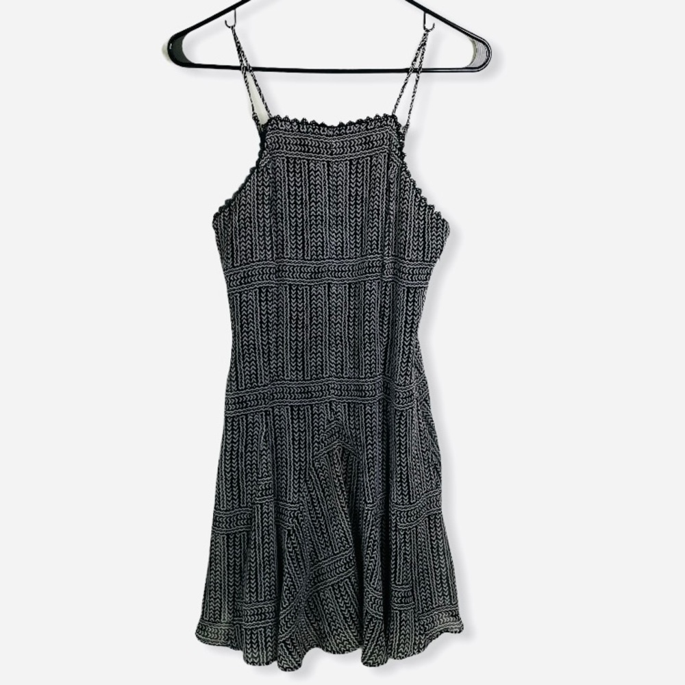 BCBGeneration Black and White Printed Dress Size 2